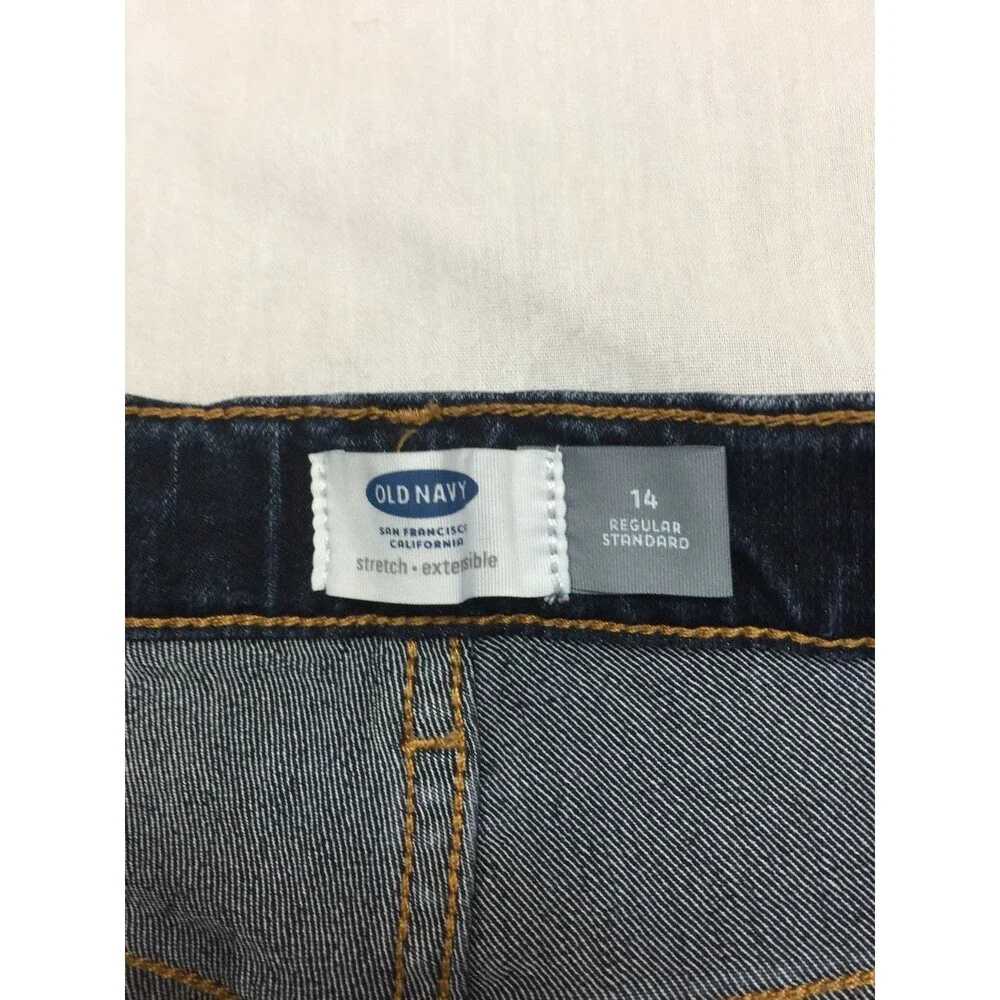 OLD NAVY STRETCH GIRLS JEANS SHORTS SIZE 14
